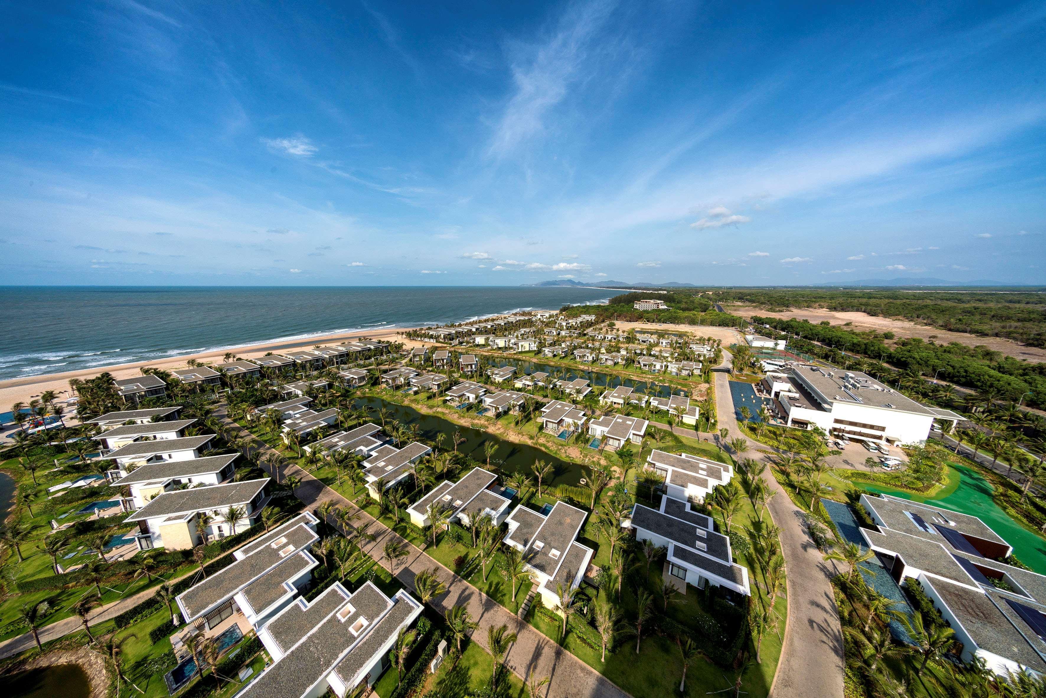 Melia Ho Tram Beach Resort Exterior photo Aerial view of the resort