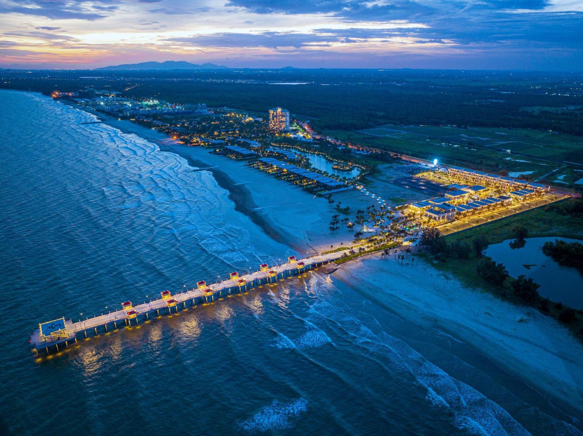 Melia Ho Tram Beach Resort Exterior photo Aerial view of the Gulf State Park Pier